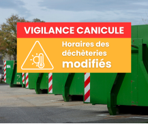 decheterie canicule